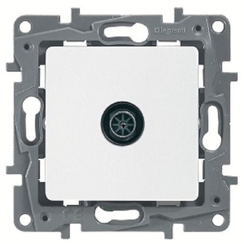 Розетка TV Проходная без рамки Legrand Etika 1-м. белый фото Розетка TV Проходная без рамки Legrand Etika 1-м. белый картинка